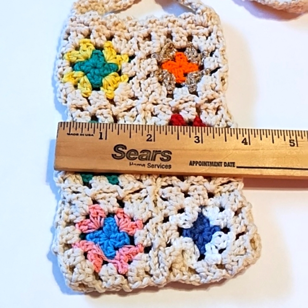 NWT Colorful Crochet Crossbody Bag - Picture 7 of 8